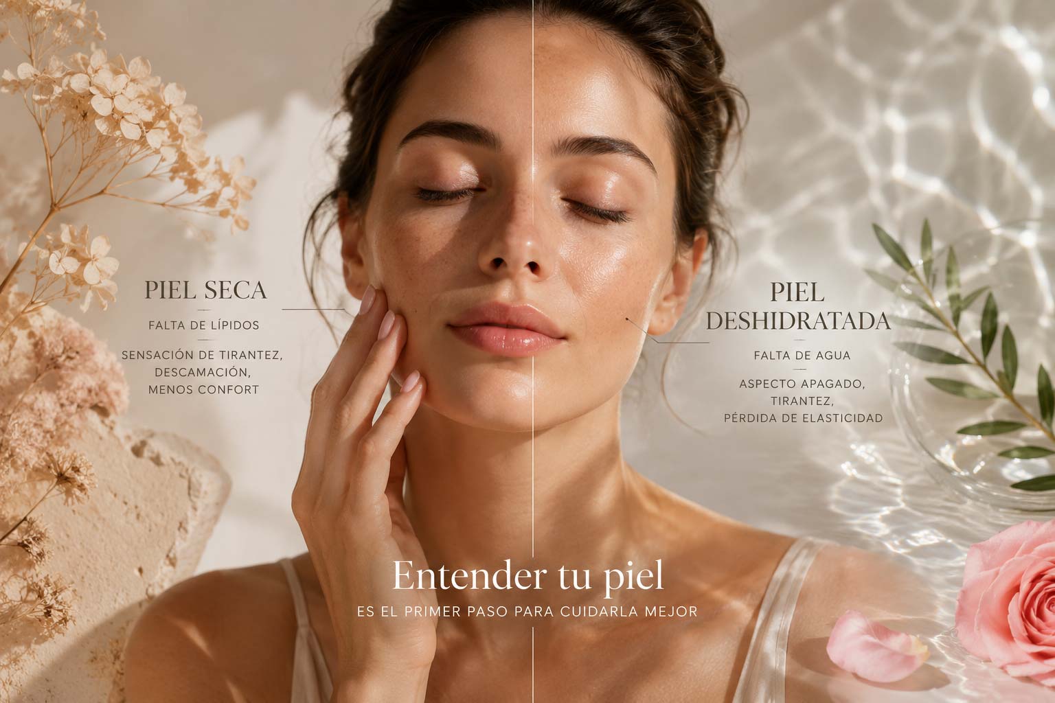 Piel seca o piel deshidratada: cómo diferenciarlas y por qué la mayoría de personas las confunde - Clerea Cosmetics